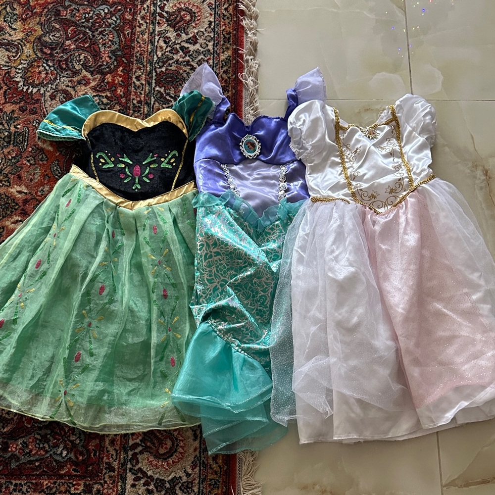 Enchanting Princess Costumes 3 Set for Kids